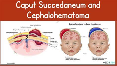 Porovnanie kefalhematómu a caput succedaneum