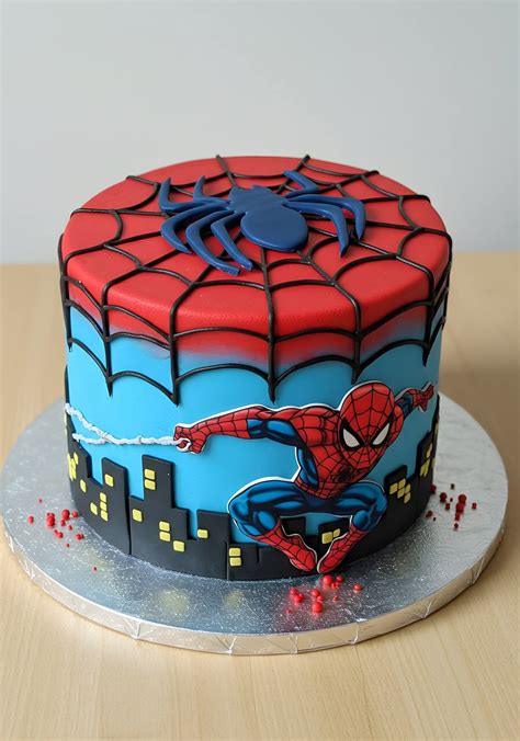 Spiderman dekorácia na detskej torte