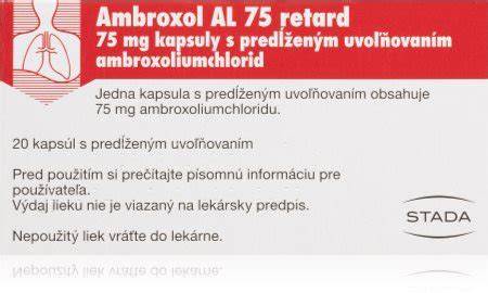 Ambroxol účinok na hlieny dýchacích ciest