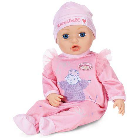 Baby Annabell v ružovej hracej postieľke
