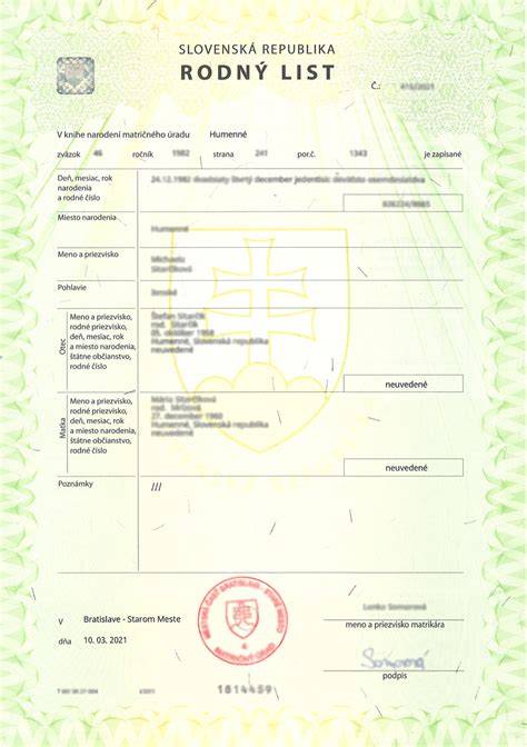 Úradný preklad zahraničného rodného listu