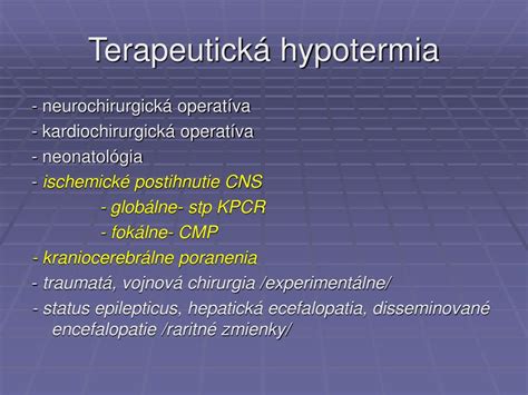terapeutická hypotermia novorodenca schéma