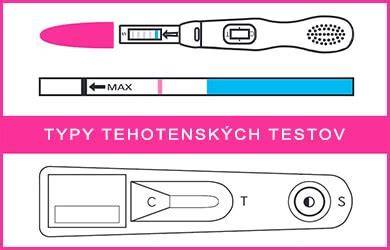 Typy domácich tehotenských testov