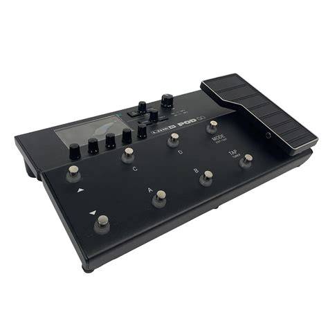 Gitarový flanger pedál s ovládacími gombíkmi