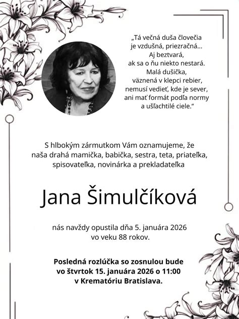 Jana Šimulčíková spisovateľka portrét