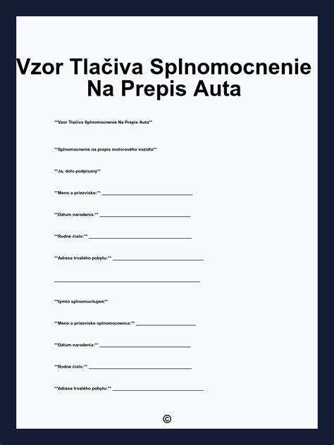 Prepis auta na maloleté dieťa