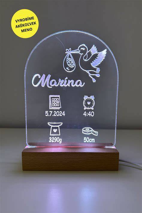 meno s údajmi o narodení detská izba