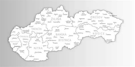 mapa Slovenska biele stužky