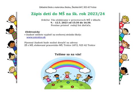 Dieťa pred materskou školou zápis škôlka